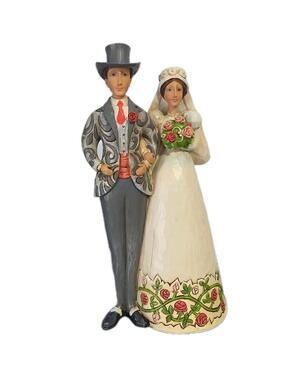 JIM SHORE Wedding Figurine I DO BRIDE AND GROOM 2006 Heartwood Creek Read
